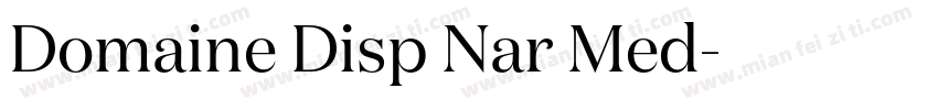 Domaine Disp Nar Med字体转换